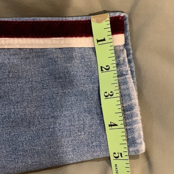 Joe’s High Rise Skinny Ankle. Style: “The Charlie”. Maroon&White Side Stripe/W25 - Picture 10 of 11